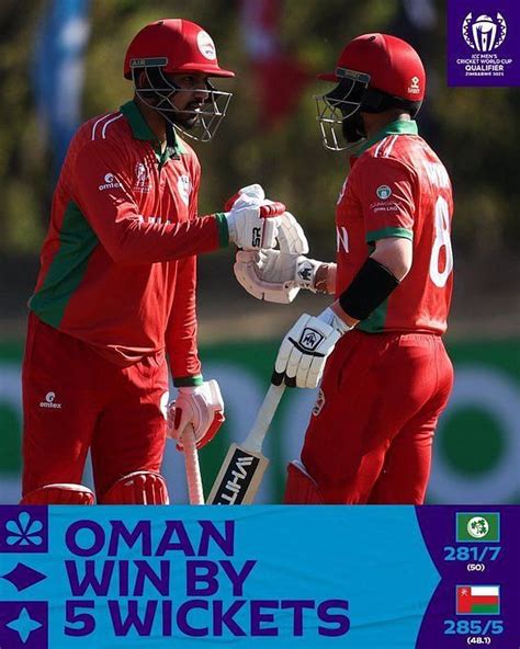 Zeeshan Maqsood leads from the front as Oman stun Ireland by five ...