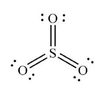 Draw the Lewis structure for SO3. Determine the number of electron ...