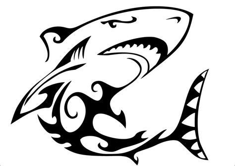 Free Shark Silhouette Tattoo, Download Free Shark Silhouette Tattoo png ...