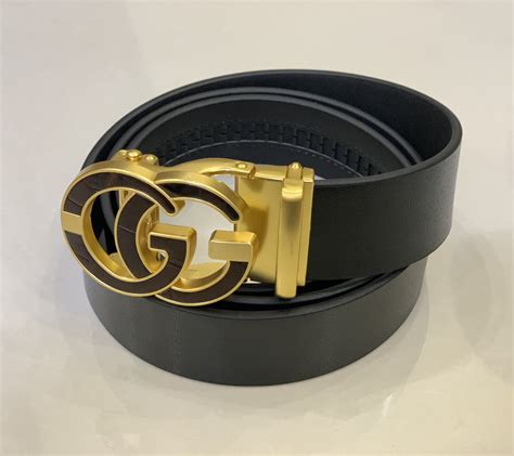 Gucci Black Gold Monogram Buckle Belt – Loafers And Belts