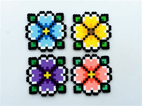 Rose Flower Perler Bead Patterns | tunersread.com