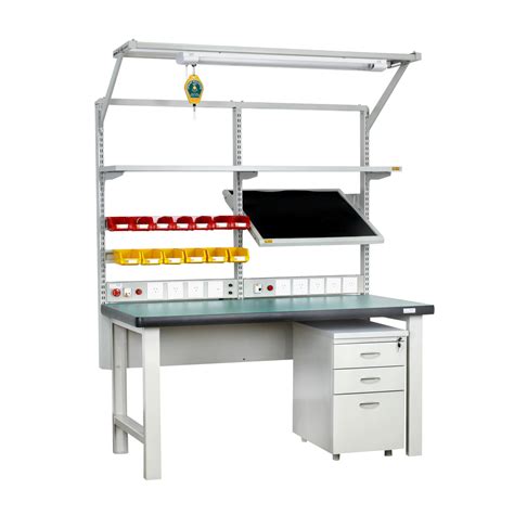 Steel Heavy Duty ESD Antistatic Workbench Coated Surface