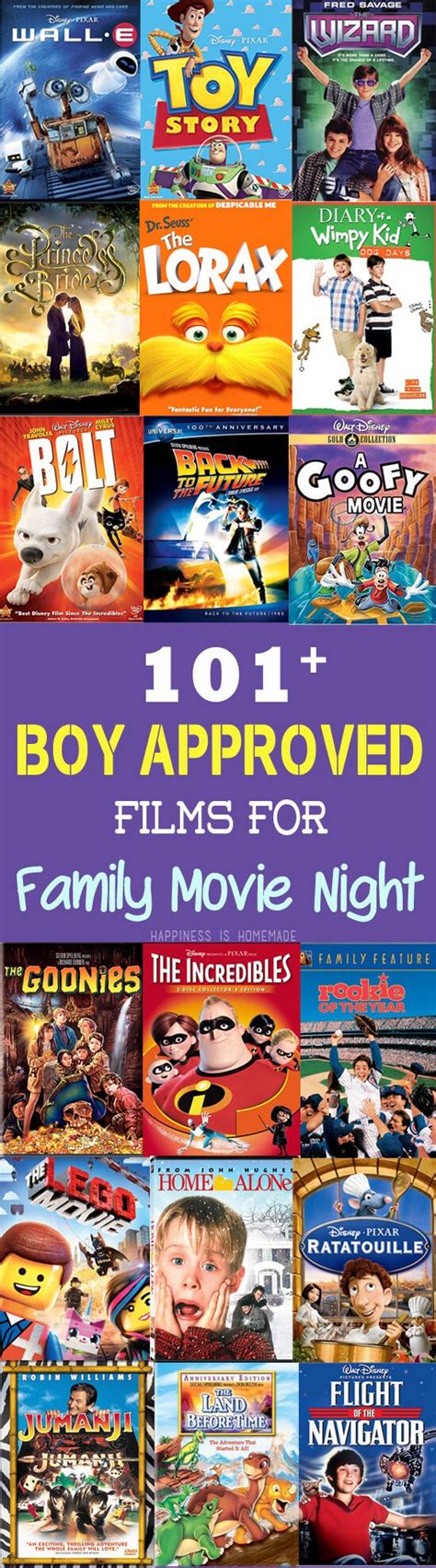 101+ Boy Approved Films for Family Movie Night - Happiness is Homemade