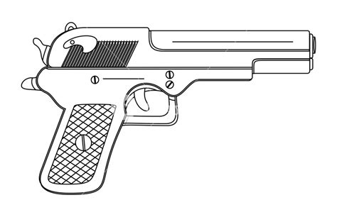 Pistola Sencilla Para Colorear Imprimir E Dibujar Coloringonlycom ...