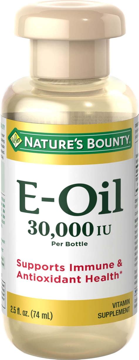 Amazon.com: Nature's Bounty Vitamin E-Oil 30,000 IU (Topical or Oral ...