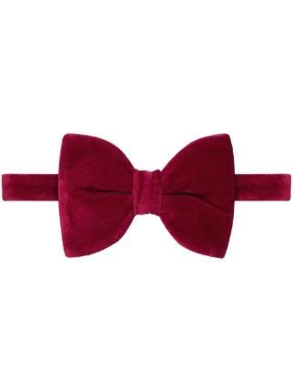 Gucci Velvet Bow Tie - Farfetch