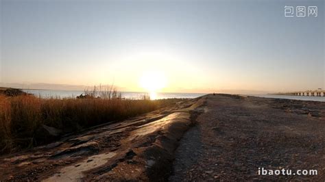 Sunrise Time-lapse Scenery Of Shanghai East China Sea Beach Video MP4 ...