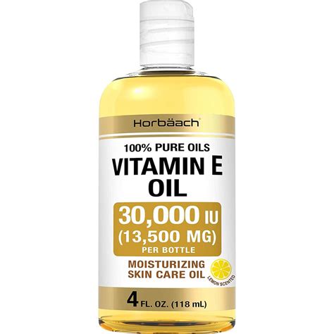 Vitamin E Oil 30,000 IU | 4 fl oz | 100% Pure Oils | Moisturizing Oil ...