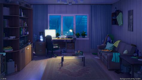 Download miễn phí 500 Anime background room night Full HD chất lượng cao