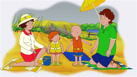 Caillou 503 - What's Ringette?//Rainy Day at the Beach//Caillou Climbs ...