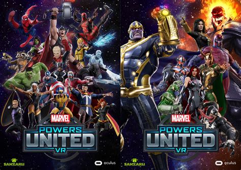 Here's my (revised) 'Marvel Powers United VR' heroes poster + villains ...