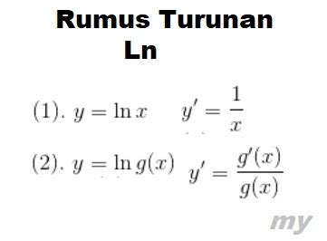 Contoh Soal Dan Pembahasan Turunan Fungsi Ln - JUARA SATU