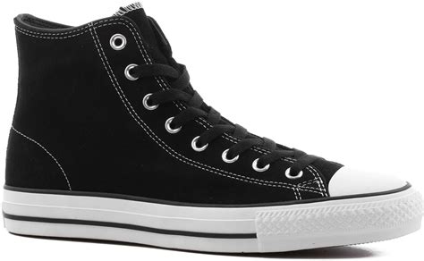 Converse Chuck Taylor All Star Pro High Skate Shoes - black/black/white ...