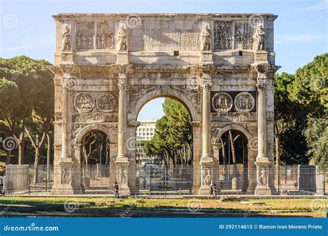 Triumphal Arch of Emperor Constantine in Rome Editorial Image - Image ...