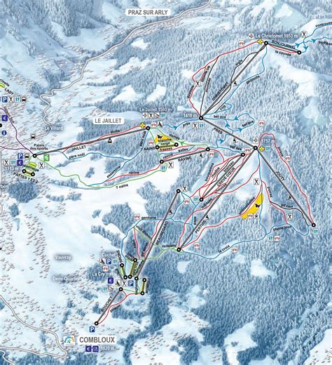 Combloux Piste Map | J2Ski