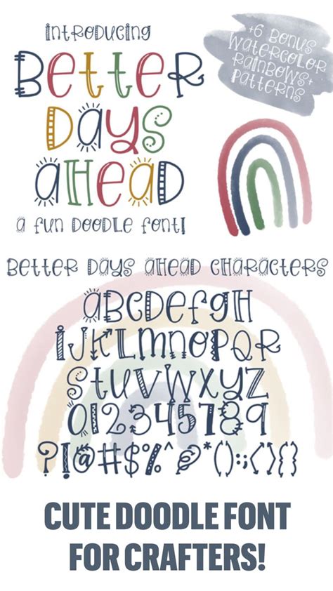 Cute Doodle font for crafters! : An immersive guide by Affinity Grove ...