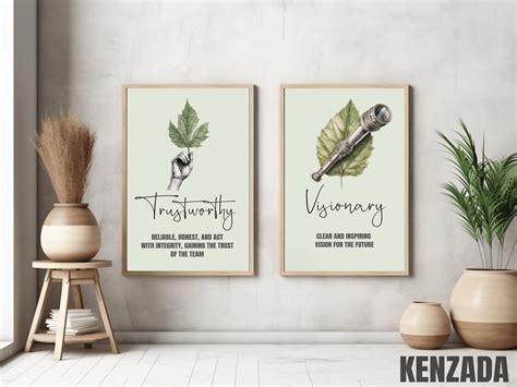 Exclusive Set of 6 Leadership Quotes Wall Art Inspiring - Etsy