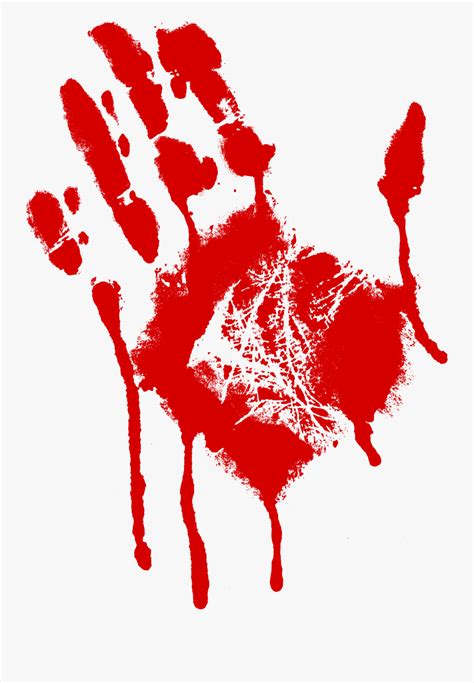 Blood Handprint Png - Bloody Handprint Png , Free Transparent Clipart ...