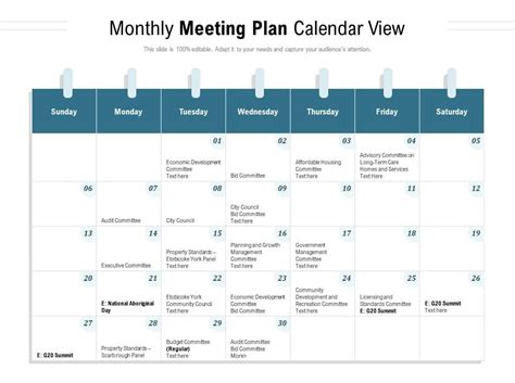 Monthly Schedule Template For Excel - Download Now For Free