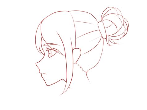 Side Profile Anime Boy Hair Reference Add the side sections with just a ...