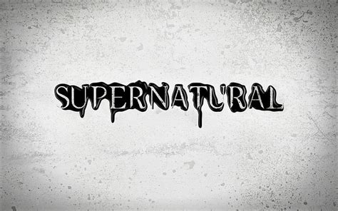 HD wallpaper: supernatural logo, the series, Season 7, single Word ...