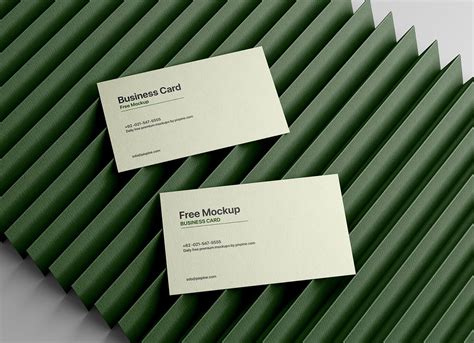 Free Textured Paper Business Card Mockup PSD - Good Mockups