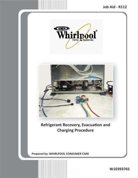 Refrigerant Recovery, Evacuation and Charging Procedure