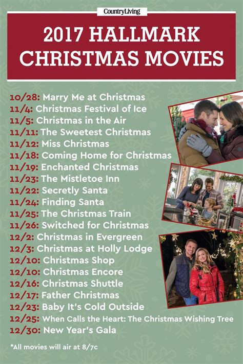 Hallmark Christmas Movie Premiere Dates 2017 - New Hallmark Holiday Films