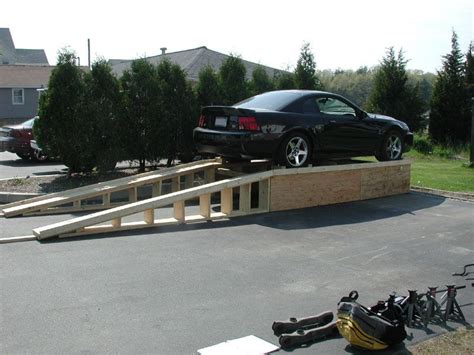 DIY Ramp, doing it right?? Or wrong?? | Car ramps, Car hoist ...