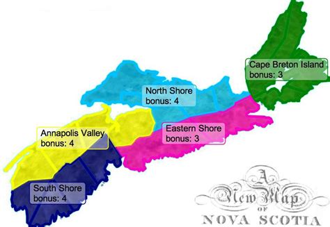 Map of Canada Regional City in the Wolrd: Nova Scotia Map Regional ...