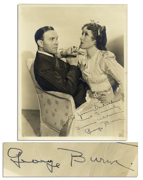 Lot Detail - George Burns & Gracie Allen Signed 8'' x 10'' Photo