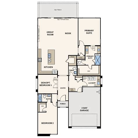 Residence 2230 Floorplan at The Bluffs II at The Bluffs by Century ...