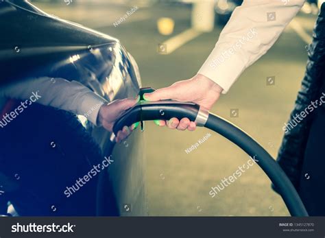 Plug Charger Access Vehicle Electrification Charging Stock Photo ...