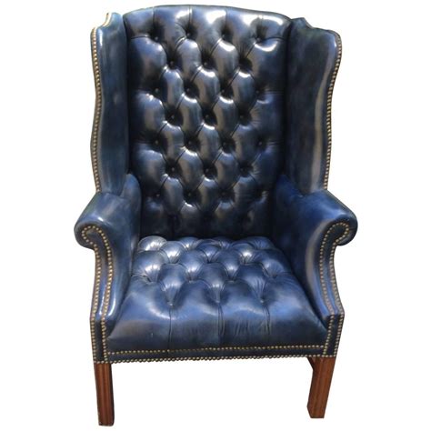 Contemporary Blue Leather Chair : Get the best deal for blue ...