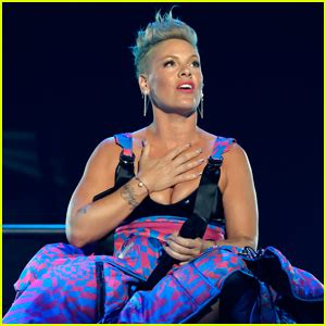 Pink Receives Giant Wheel of Cheese During Concert After Fan Throws ...