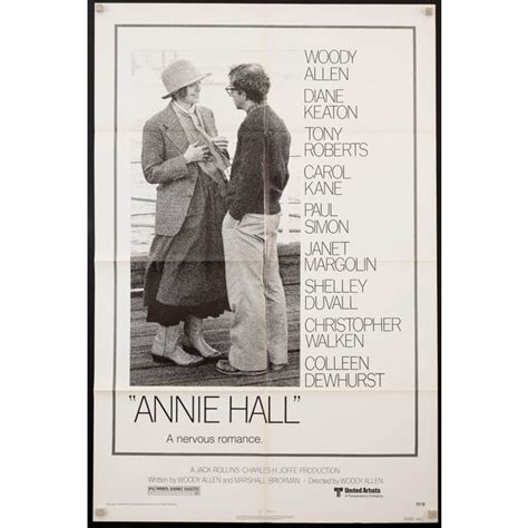 Original vintage 1977 "Annie Hall" Woody Allen Diane Keaton film poster ...