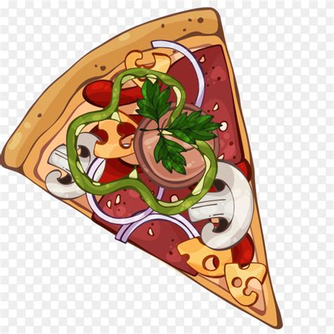 Delicious pizza slice vector transparent PNG - Similar PNG