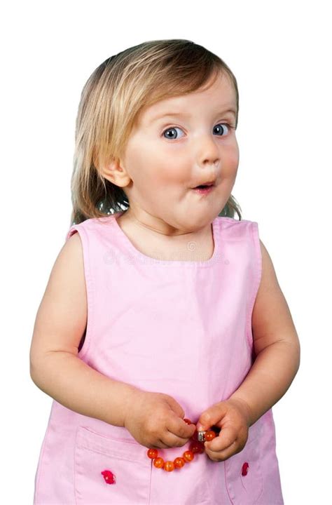 Little Girl Making Funny Face Stock Image - Image of face, emotion ...