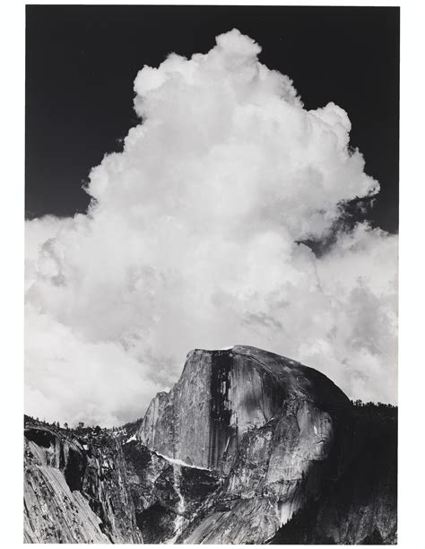 ANSEL ADAMS (1902–1984) , Half Dome, Thunder Cloud, Yosemite National ...