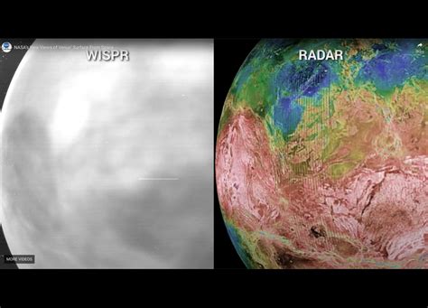 First Visible Light Images of Venus' Surface From Space - SpaceRef