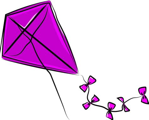 Purple kite, illustration, vector on white background. 13693739 Vector ...