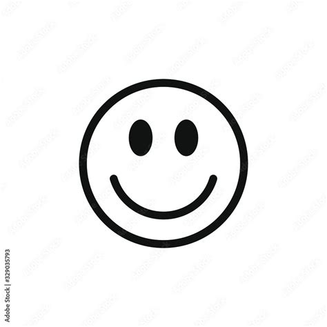 Smiley face emoji icon vector. Smiling symbol. Smile sign. Simple flat ...