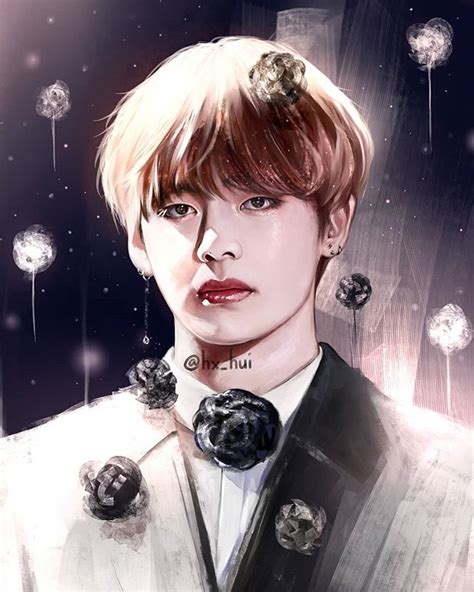 V drawings ️💋 - V (BTS) Fan Art (42974872) - Fanpop