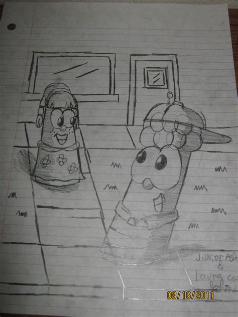 Junior Asparagus and Laura Carrot by JohnMarkee1995 on DeviantArt