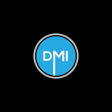 DMI letter logo design on BLACK background. DMI creative initials ...