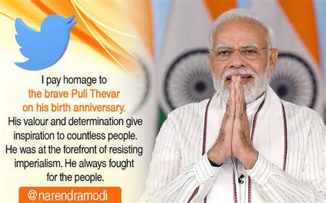 PM pays homage to the Puli Thevar on his birth anniversary | Prime ...