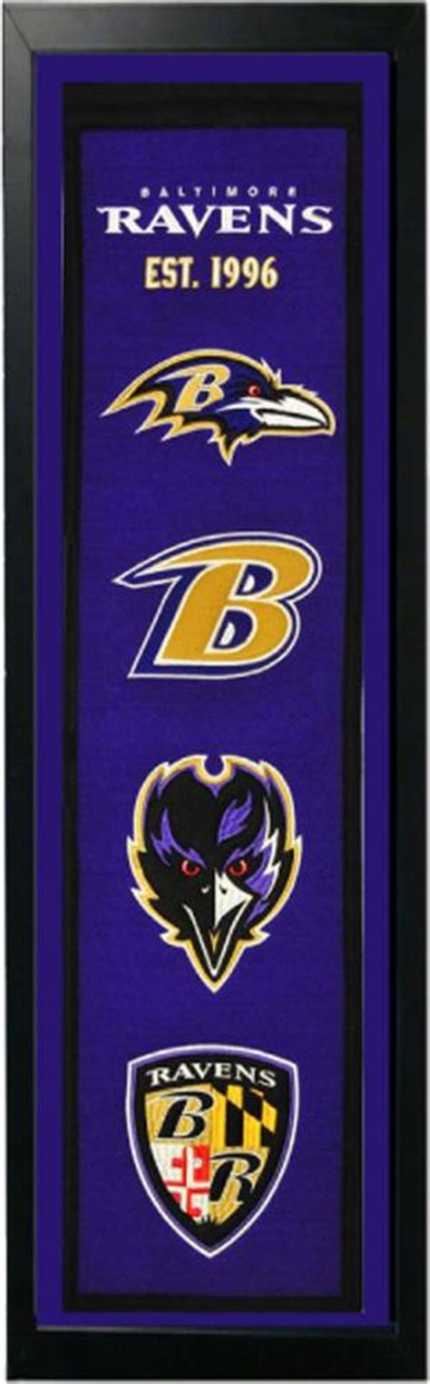 Baltimore Ravens Logo History Felt Banner 14 x 37 | Etsy