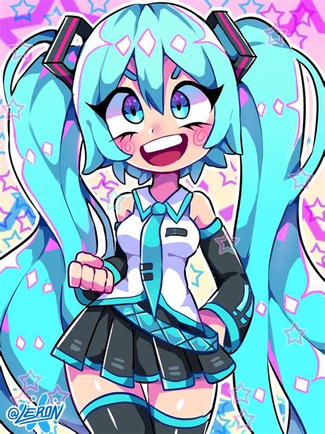 Miku~ by LER0NNIE | Anime chibi, Cute drawings, Cute art