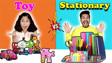 Ultimate Toys Vs Stationary Challenge | Pari's Lifestyle - YouTube