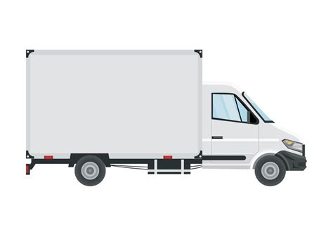 white delivery truck mockup 14175716 Vector Art at Vecteezy